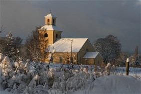 Böda kyrka vinter