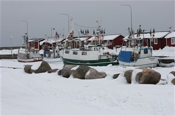 Vinter B&ouml;da Hamn